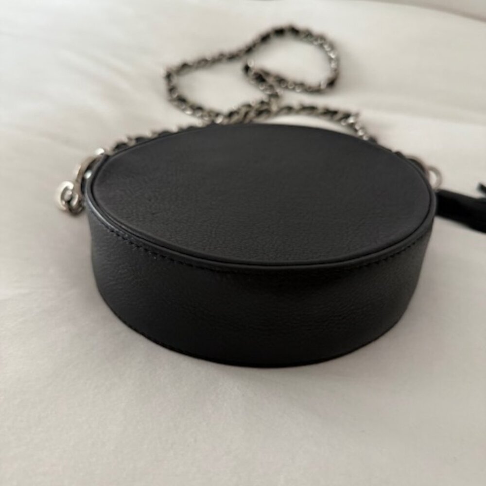 Round Black Valentino Purse - Picture 4 of 5